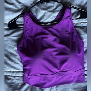 Purple Calia By Carrie Underwood Crop Top with Medium Padding